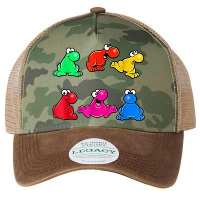 Frog Funny Nerds Candy Legacy Tie Dye Trucker Hat