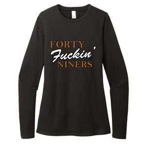 Forty Fuckin Niners Womens CVC Long Sleeve Shirt