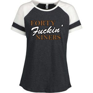 Forty Fuckin Niners Enza Ladies Jersey Colorblock Tee