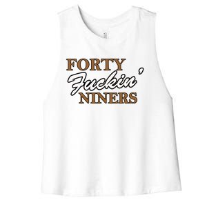 Forty Fuckin Niners Women's Racerback Cropped Tank