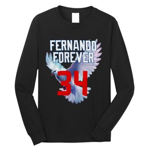 Fernando Forever Number 34 Fernando Memorial Long Sleeve Shirt