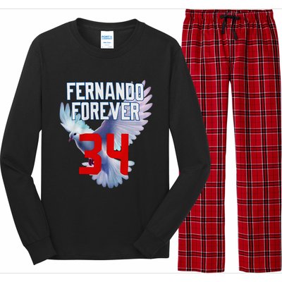 Fernando Forever Number 34 Fernando Memorial Long Sleeve Pajama Set