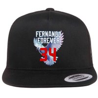 Fernando Forever Number 34 Fernando Memorial Flat Bill Trucker Hat