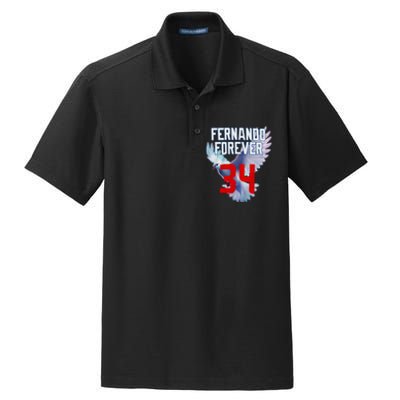 Fernando Forever Number 34 Fernando Memorial Dry Zone Grid Polo