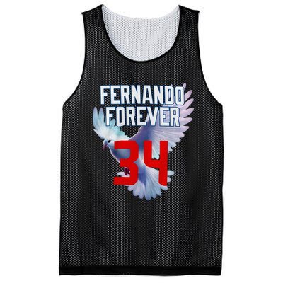 Fernando Forever Number 34 Fernando Memorial Mesh Reversible Basketball Jersey Tank