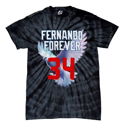 Fernando Forever Number 34 Fernando Memorial Tie-Dye T-Shirt