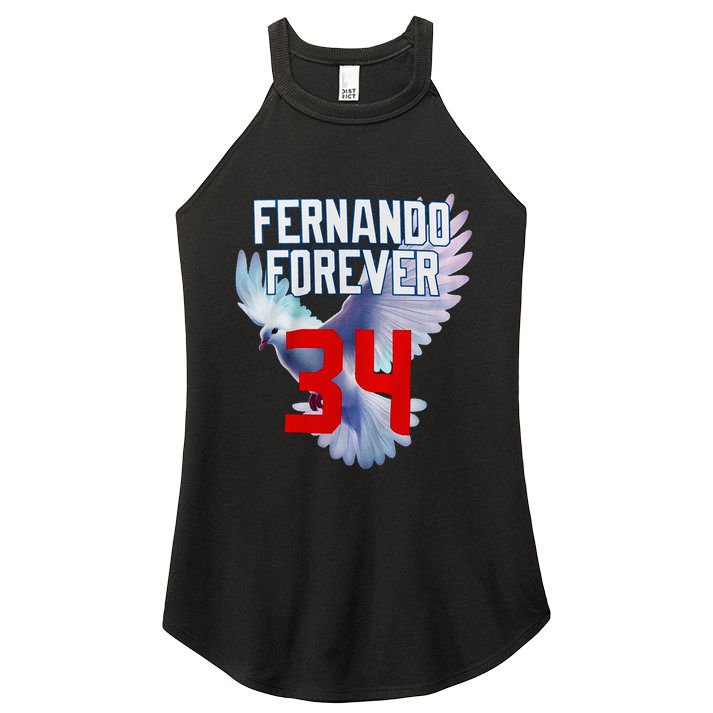 Fernando Forever Number 34 Fernando Memorial Women's Perfect Tri Rocker Tank