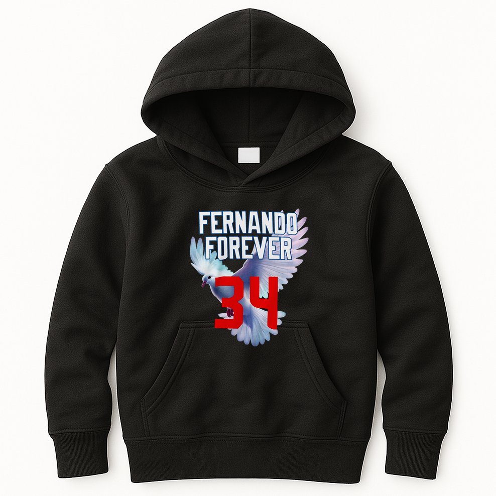 Fernando Forever Number 34 Fernando Memorial Kids Hoodie