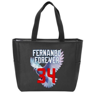 Fernando Forever Number 34 Fernando Memorial Zip Tote Bag