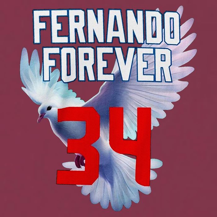 Fernando Forever Number 34 Fernando Memorial 16oz Travel Tumbler