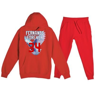 Fernando Forever Number 34 Fernando Memorial Premium Hooded Sweatsuit Set