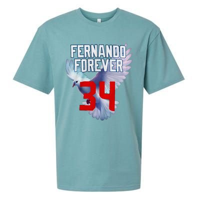 Fernando Forever Number 34 Fernando Memorial Sueded Cloud Jersey T-Shirt