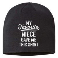 From Favorite Niece For Uncle Fathers Day Birthday Christmas Sustainable Beanie