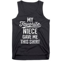 From Favorite Niece For Uncle Fathers Day Birthday Christmas Tank Top