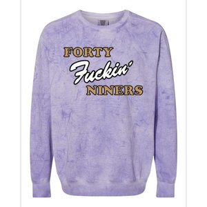 Forty Fuckin Niners Colorblast Crewneck Sweatshirt