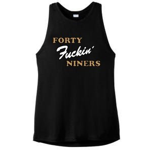 Forty Fuckin Niners Ladies PosiCharge Tri-Blend Wicking Tank