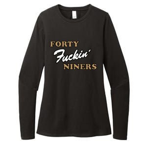 Forty Fuckin Niners Womens CVC Long Sleeve Shirt