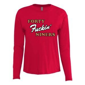 Forty Fuckin Niners Womens Cotton Relaxed Long Sleeve T-Shirt