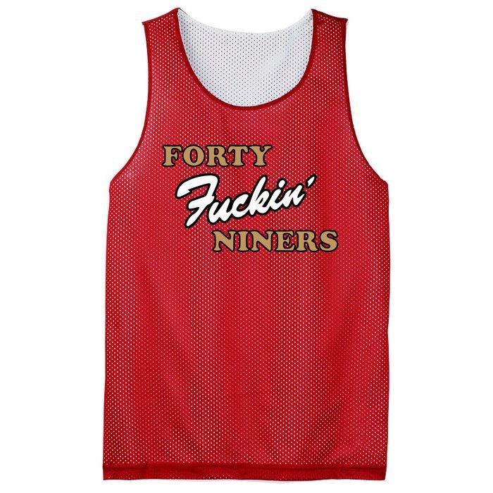 Forty Fuckin Niners Mesh Reversible Basketball Jersey Tank