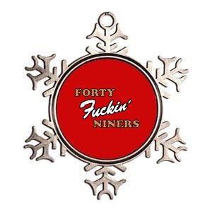 Forty Fuckin Niners Metallic Star Ornament