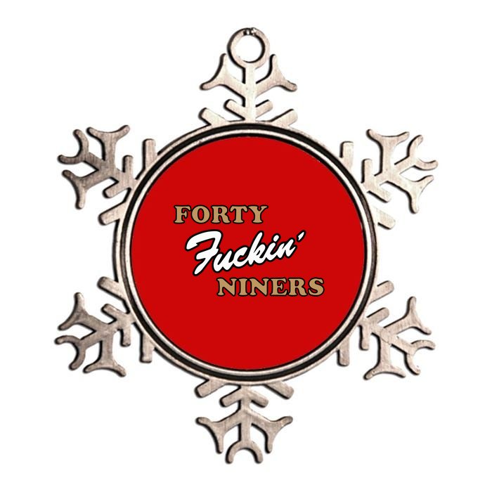 Forty Fuckin Niners Metallic Star Ornament