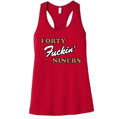 Forty Fuckin Niners Women's Racerback Tank