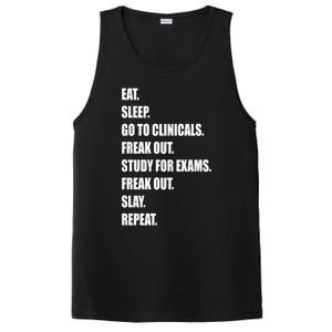 Funny Future Nurse Slay Eat Sleep Clinicals Nursing School Meaningful Gift PosiCharge Competitor Tank