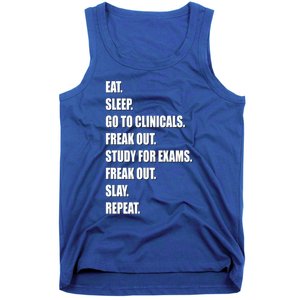 Funny Future Nurse Slay Eat Sleep Clinicals Nursing School Meaningful Gift Tank Top