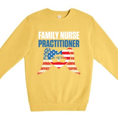 Fnp Family Nurse Practitioner Fun Skilled Funny Nursing Cool Gift Premium Crewneck Sweatshirt