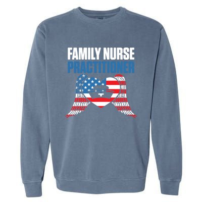 Fnp Family Nurse Practitioner Fun Skilled Funny Nursing Cool Gift Garment-Dyed Sweatshirt