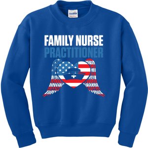 Fnp Family Nurse Practitioner Fun Skilled Funny Nursing Cool Gift Kids Sweatshirt