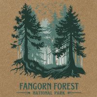 Fangorn Forest National Park Bookworms Saying Cotton Canvas Backpack