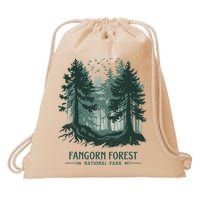 Fangorn Forest National Park Bookworms Saying Drawstring Bag