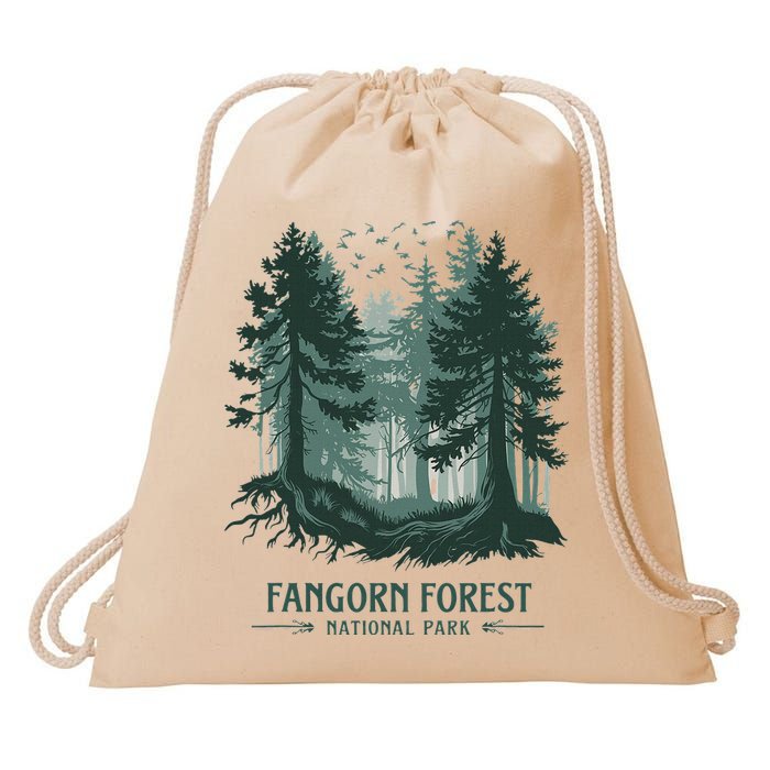 Fangorn Forest National Park Bookworms Saying Drawstring Bag