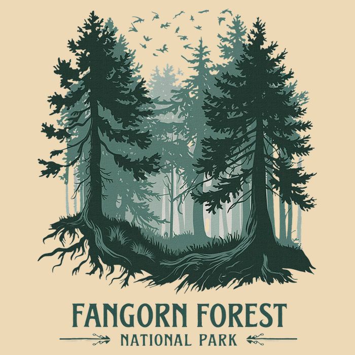 Fangorn Forest National Park Bookworms Saying Drawstring Bag