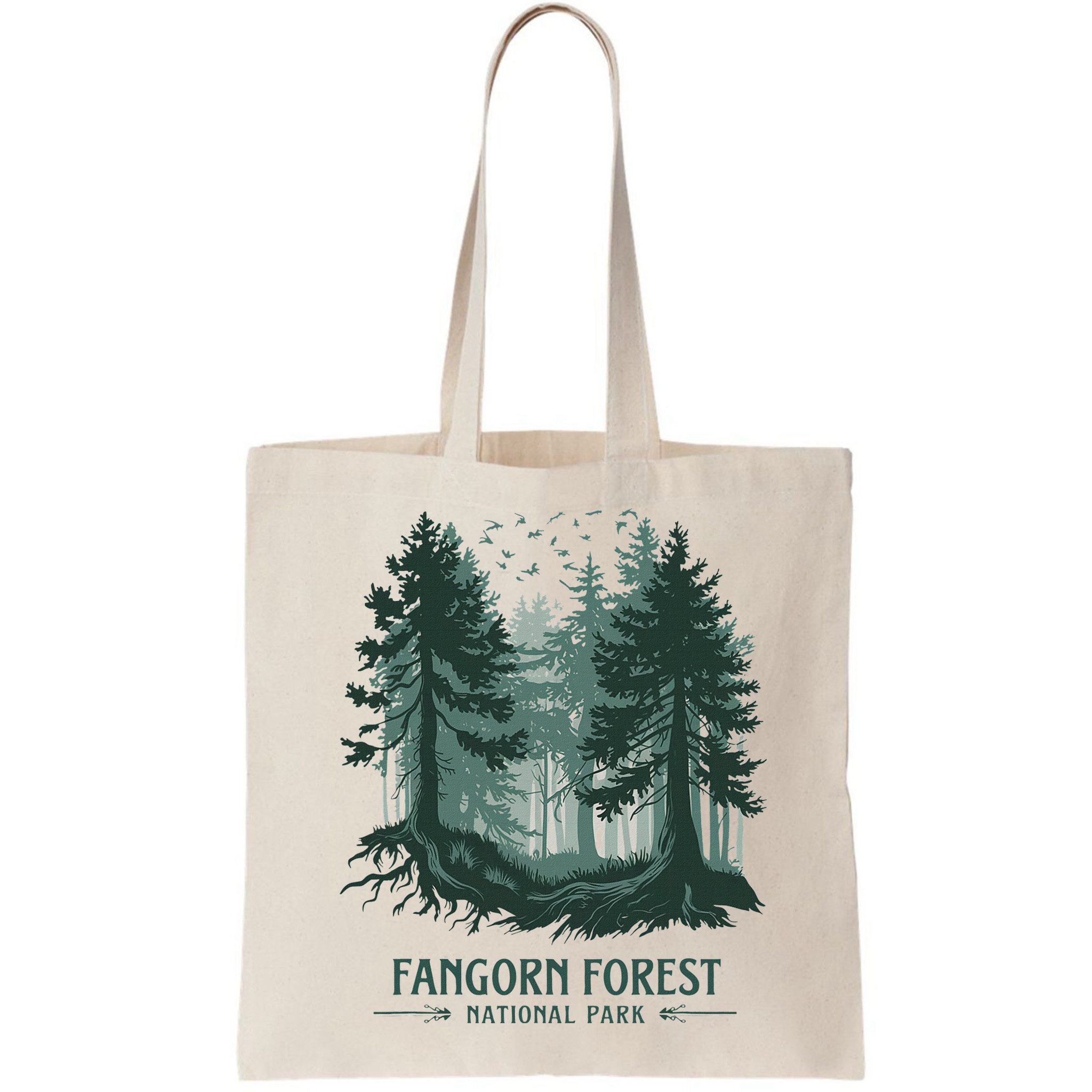 Fangorn Forest National Park Bookworms Saying Bag