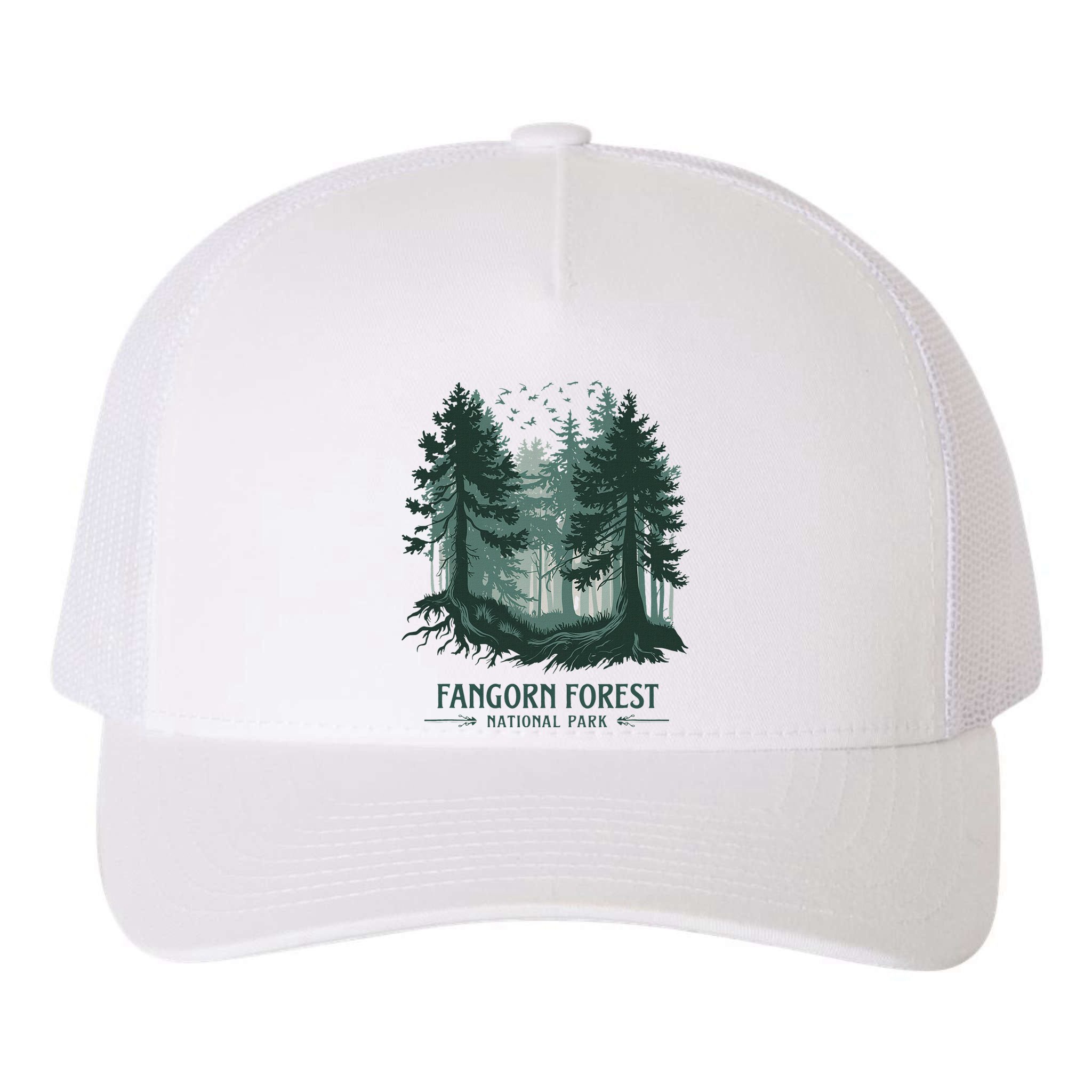 Fangorn Forest National Park Bookworms Saying Yupoong Adult 5-Panel Trucker Hat