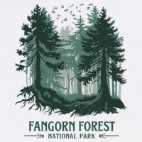Fangorn Forest National Park Bookworms Saying Button