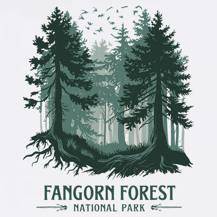 Fangorn Forest National Park Bookworms Saying Button