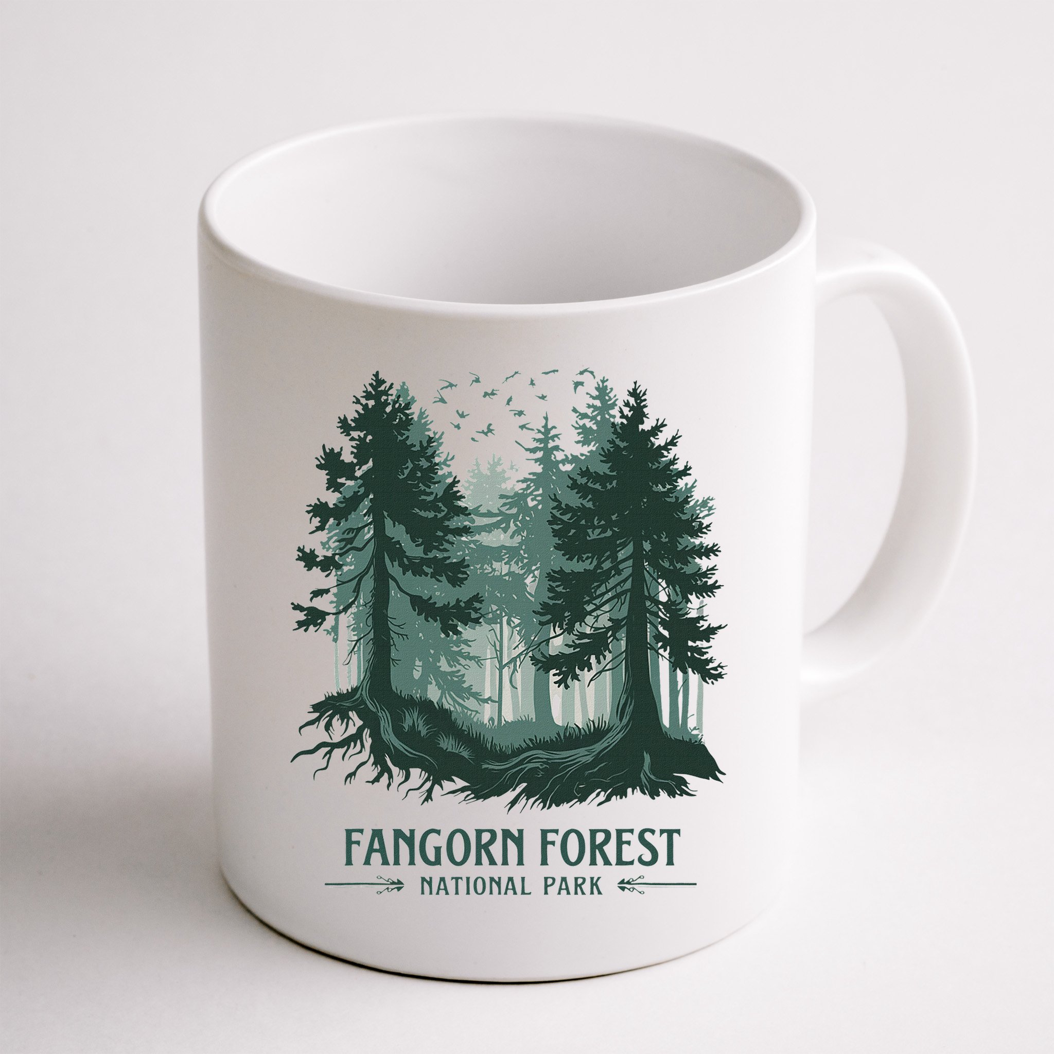 Fangorn Forest National Park Bookworms Saying Mug
