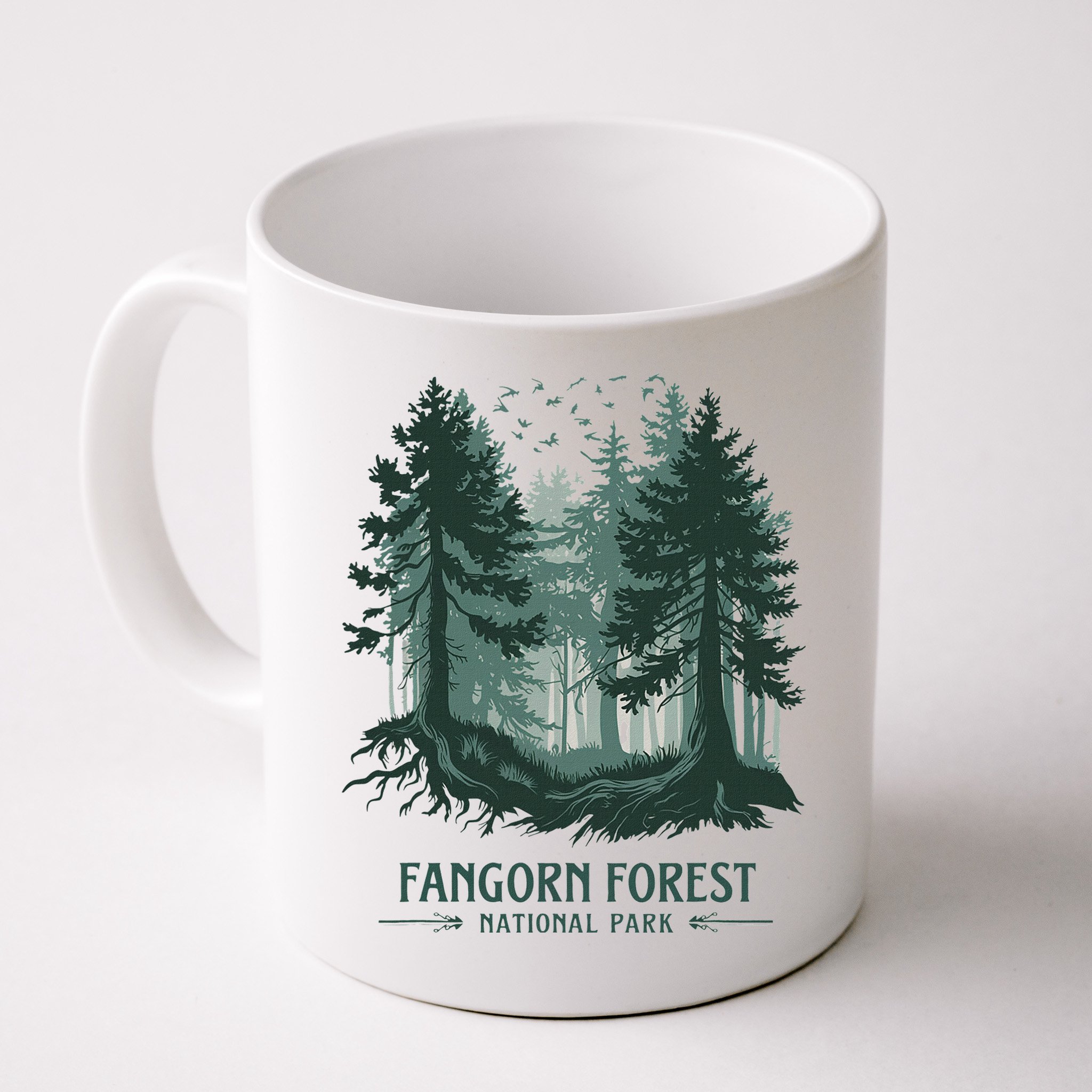 Fangorn Forest National Park Bookworms Saying Mug