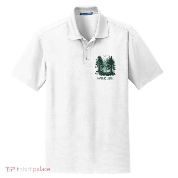 Fangorn Forest National Park Bookworms Saying Dry Zone Grid Polo