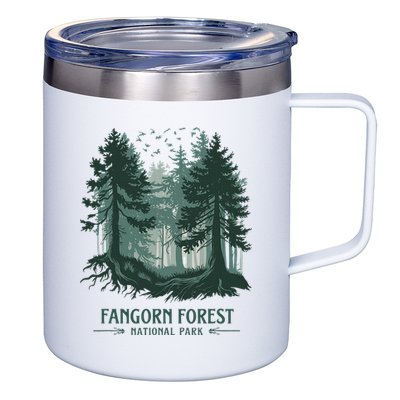 Fangorn Forest National Park Bookworms Saying 12oz Stainless Steel Coffee Mug