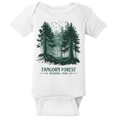 Fangorn Forest National Park Bookworms Saying Baby Bodysuit