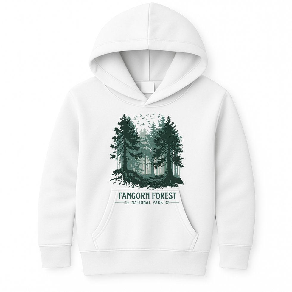 Fangorn Forest National Park Bookworms Saying Kids Hoodie