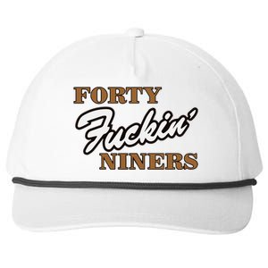 Forty Fuckin Niners Snapback Five-Panel Rope Hat