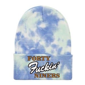 Forty Fuckin Niners Tie Dye 12in Knit Beanie