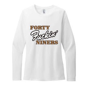 Forty Fuckin Niners Womens CVC Long Sleeve Shirt