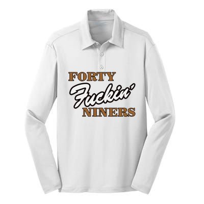 Forty Fuckin Niners Silk Touch Performance Long Sleeve Polo