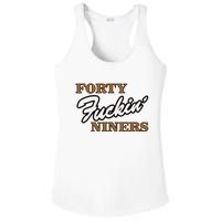 Forty Fuckin Niners Ladies PosiCharge Competitor Racerback Tank